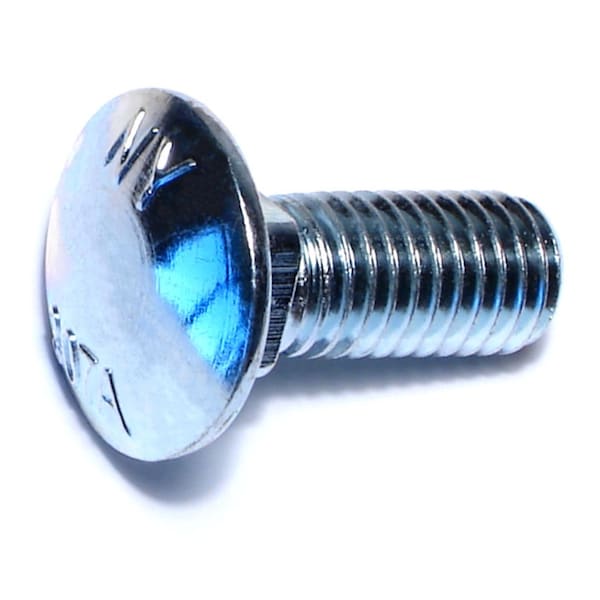 Midwest Fastener 1/2"-13 x 1-1/4" Zinc Plated Grade 2 / A307 Steel Coarse Thread Carriage Bolts 50PK 54425 - main